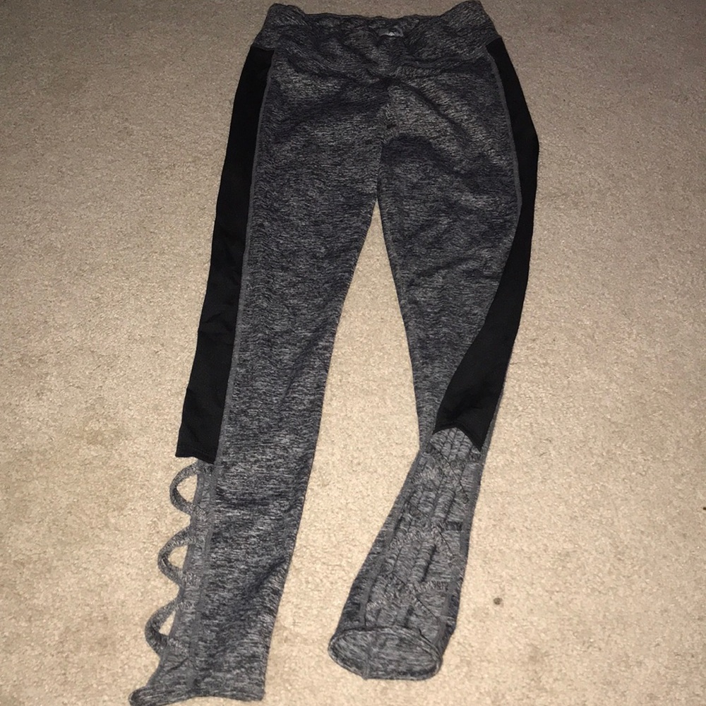 gray & black leggings